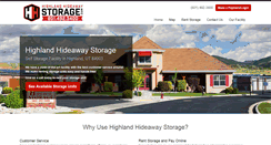 Desktop Screenshot of highlandstorage.com